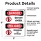 Signmission Do Not Enter Bilingual Danger Sign, Vinyl Decal, 3.5in W x 5in L, 2PK OS-2PACK-DS-D-35-VS-1151 - alternate 2